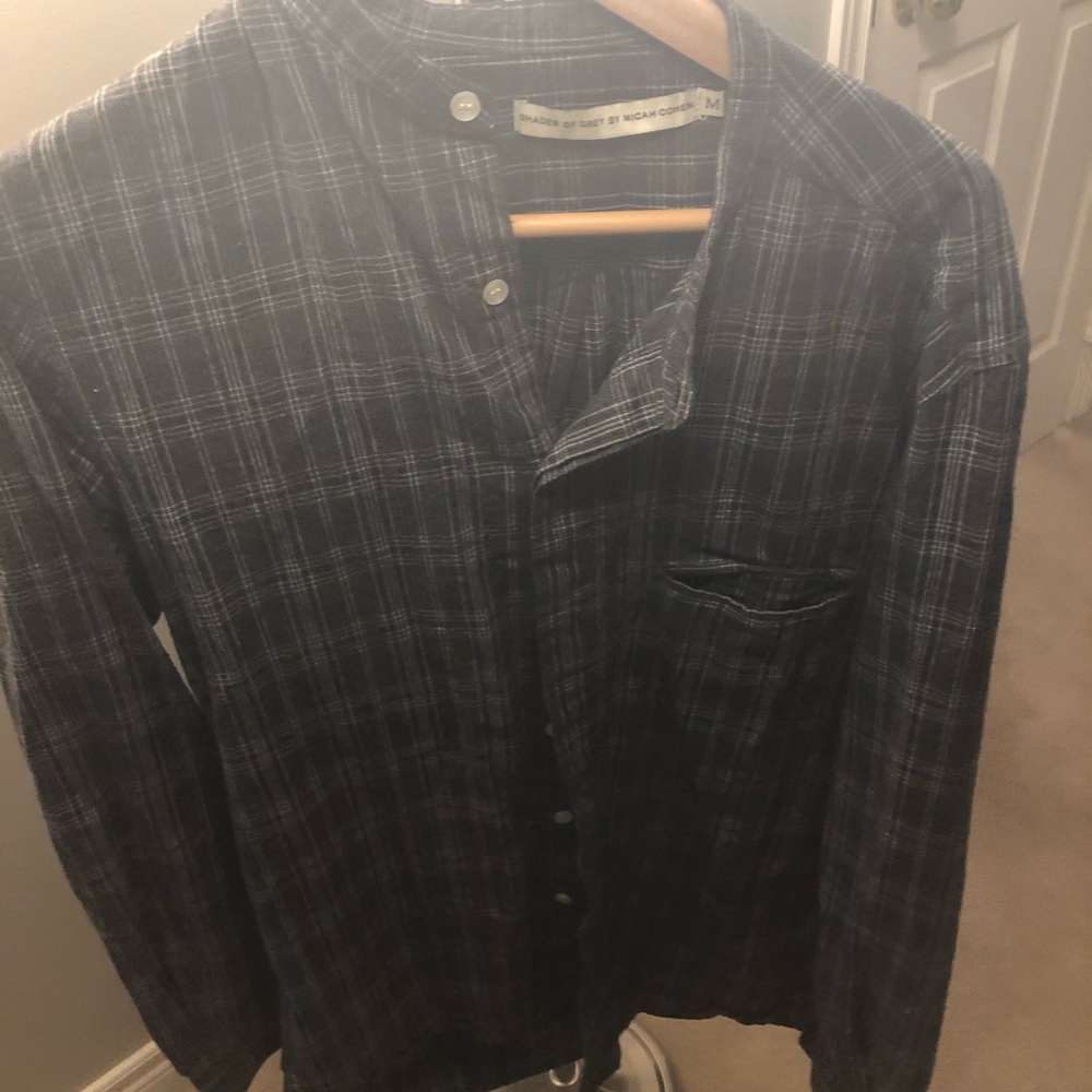 VGC Shades of Grey by Micah Cohen casual  LS SZ M!